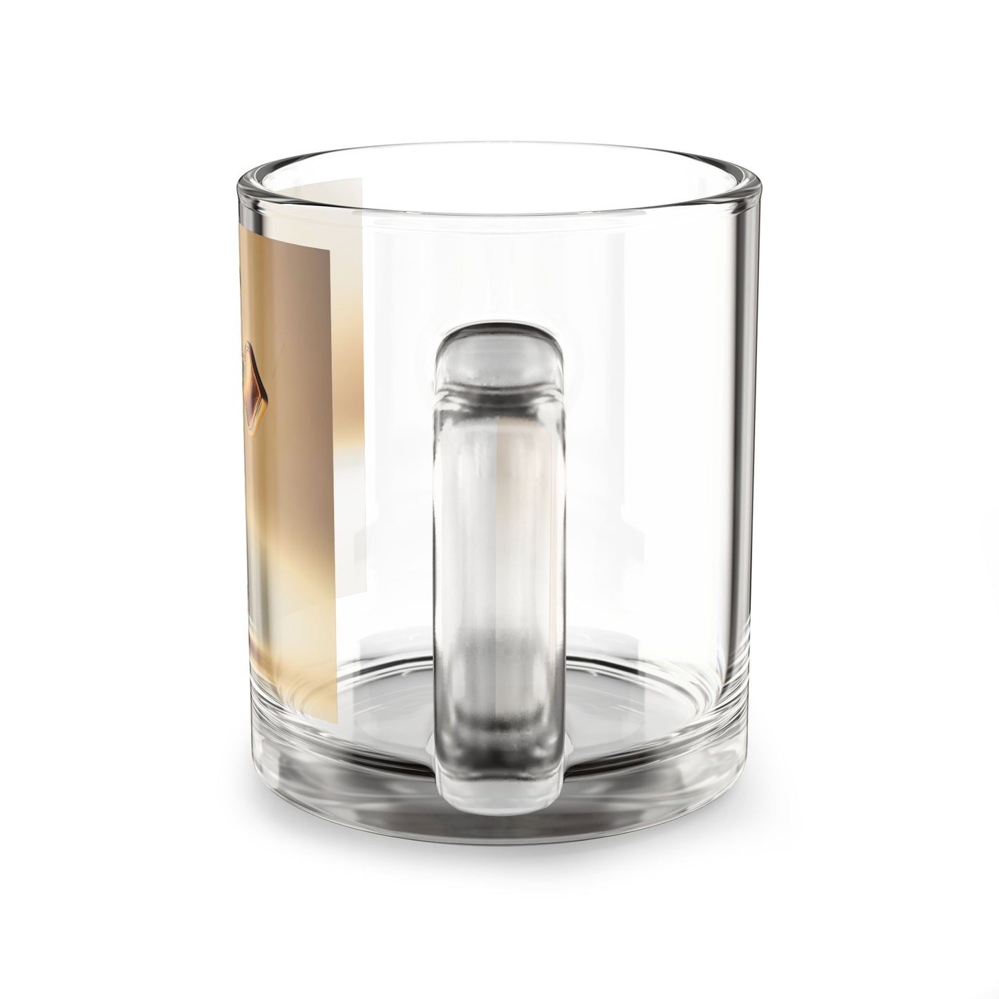 Inspirational Cross Glass Mug - 10oz for Faith and Reflection