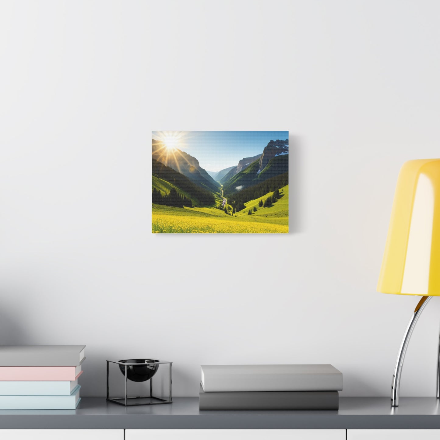 Scenic Mountains Wall Art Canvas - Stretched Landscape Print