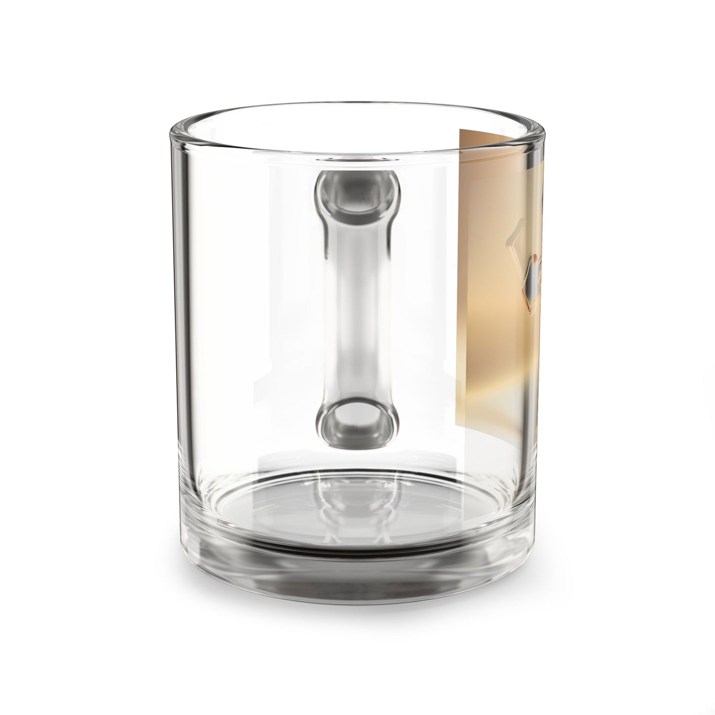 Inspirational Cross Glass Mug - 10oz for Faith and Reflection