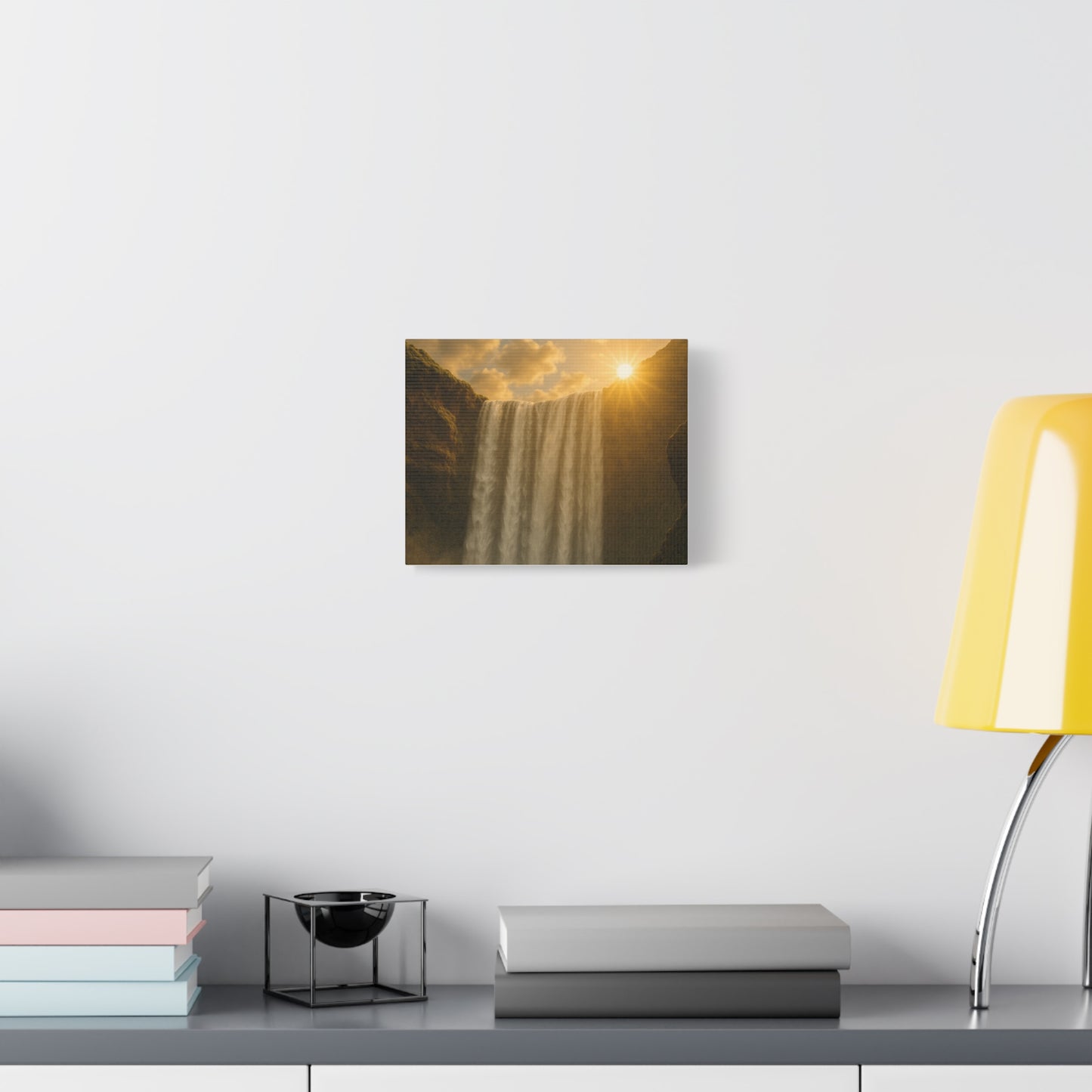Serene Waterfall Canvas Art - 1.25" Stretched Matte Print