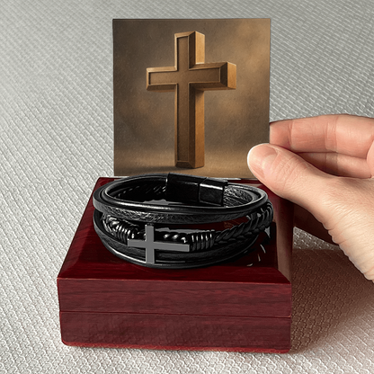 Men's Cross Bracelet